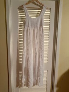 NATURAL LIFE White Textured Maxi Dress